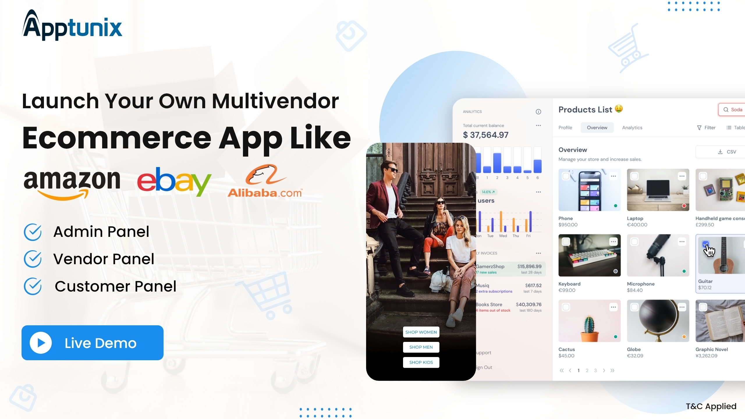 Create Your Own Multi Vendor Ecommerce App Like Amazon Ebay Alibaba Live Demo Admin Panel Create Your Own Multi Vendor Ecommerce App Like Amazon Ebay Alibaba Live Demo Admin Panel